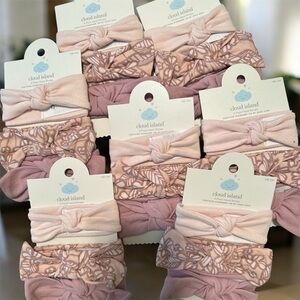 Resellers Bundle of Cloud Island Pink and Cream Kids Headbands